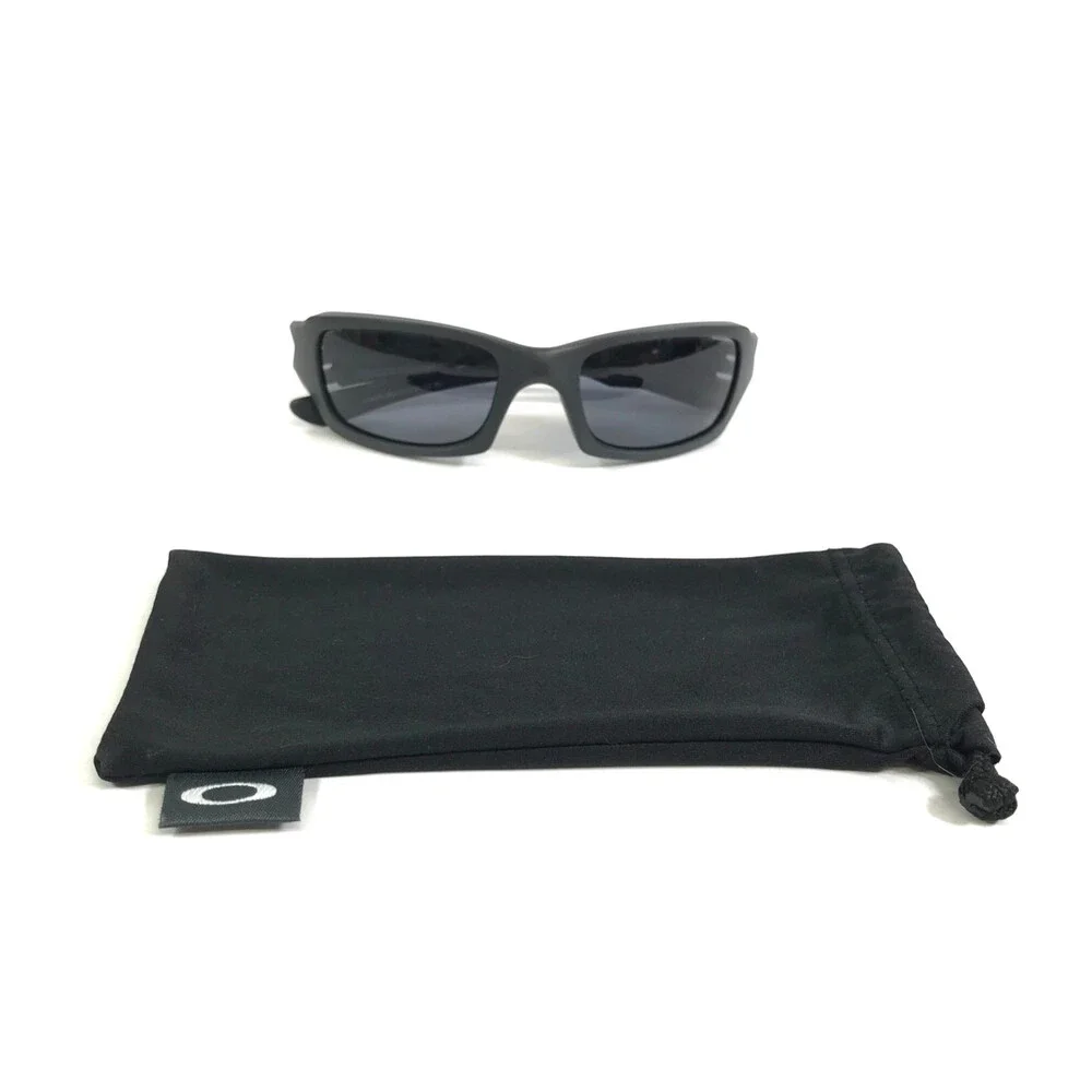 Oakley Sunglasses Fives Squared OO9238-3854 Matte Carbon Frames with Gray Lenses